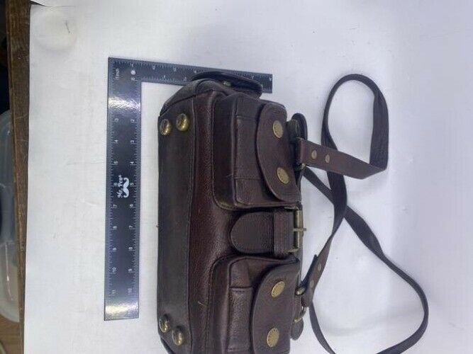 Barbour Pocket Brown Leather Shoulder Bag