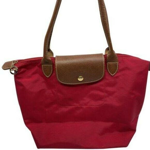Lonchamp Lightweight Large Red Shoulder Bag