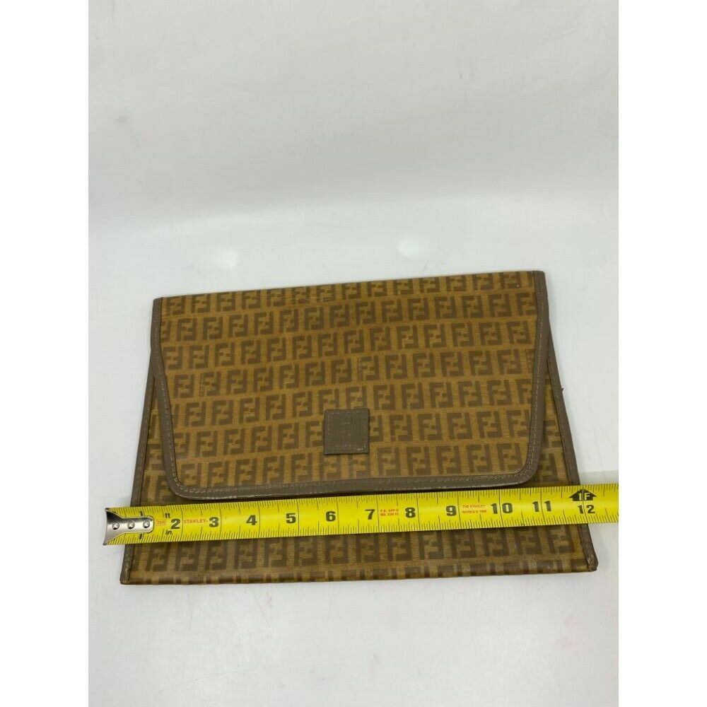 Vintage FENDI Brown Clutch