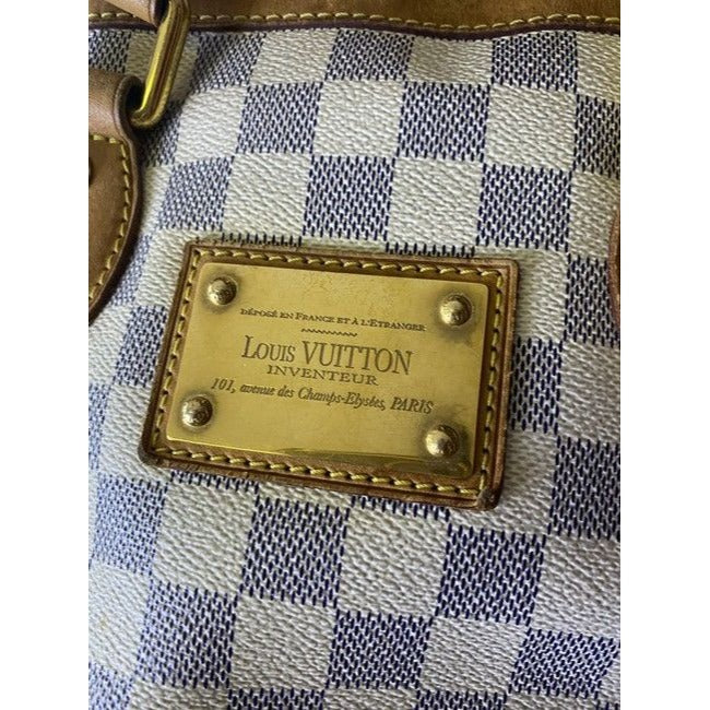 Louis Vuitton Hampstead Vintage Cream Damier Azur Canvas Shoulder Bag