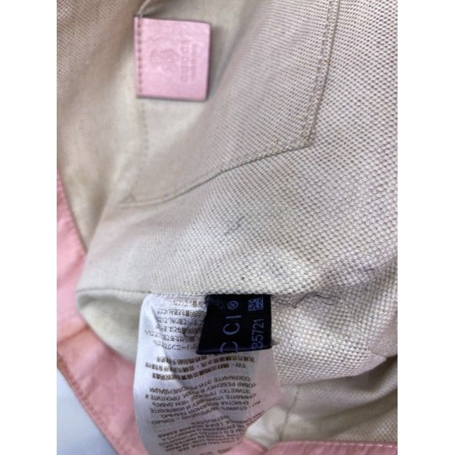Gucci Tote Pink Fabric Shoulder Bag
