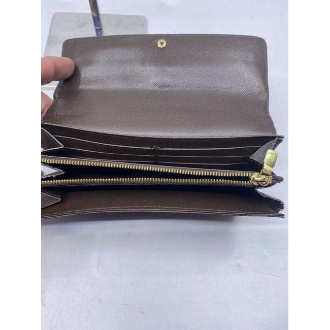 Louis Vuitton Brown Sarah De Large Canvas Travel Ca2057 Wallet