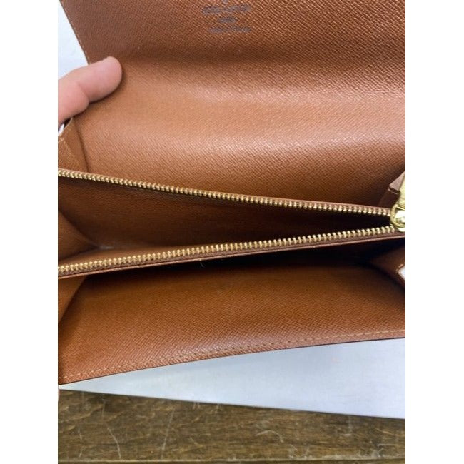 Louis Vuitton Brown Sarah Monogram Vintage Wallet