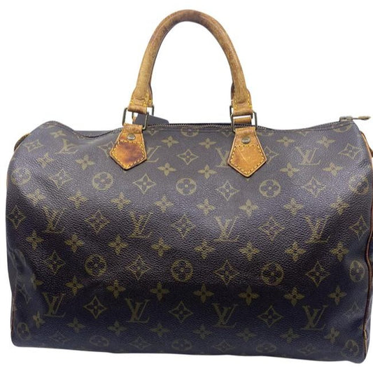 Louis Vuitton Speedy Brown Monogram Canvas Shoulder Bag