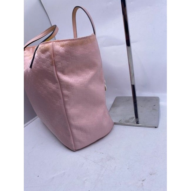 Gucci Tote Pink Fabric Shoulder Bag