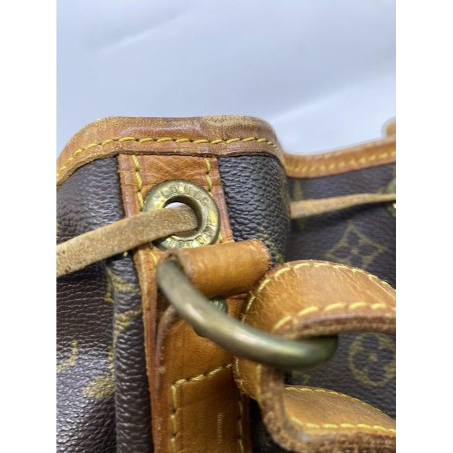Louis Vuitton Pochette Twin Vintage Brown Monogram Canvas Shoulder Bag