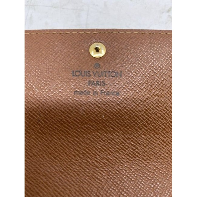 Louis Vuitton Brown Sarah Monogram Vintage Wallet