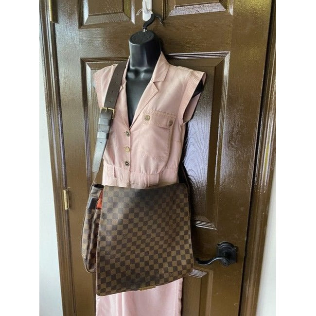 Louis Vuitton Bastille Vintage Brown Monogram Canvas Messenger Bag
