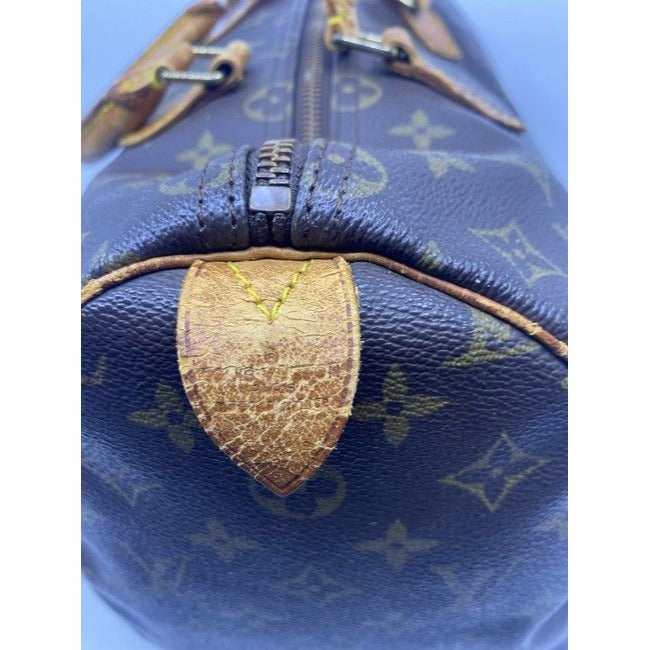Louis Vuitton Speedy Brown Monogram Canvas Shoulder Bag