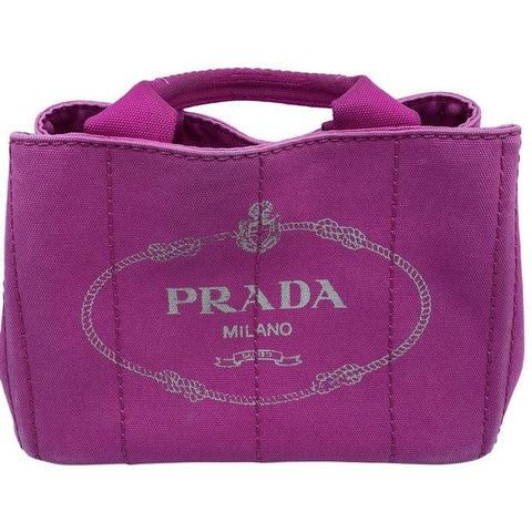 Prada Shopping Tote Canapa Logo Fuxia Shoulder Bag