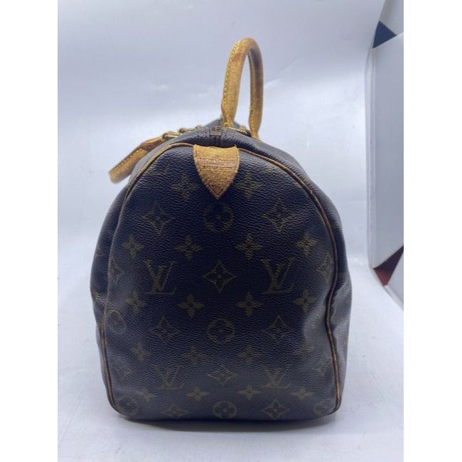 Louis Vuitton Speedy Brown Monogram Canvas Shoulder Bag
