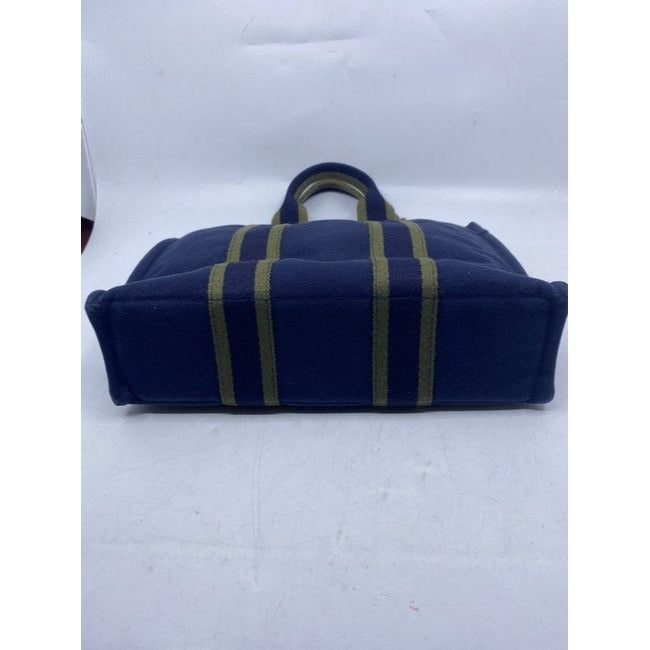 Hermes Fourre Tout Pm Navy Cotton Tote