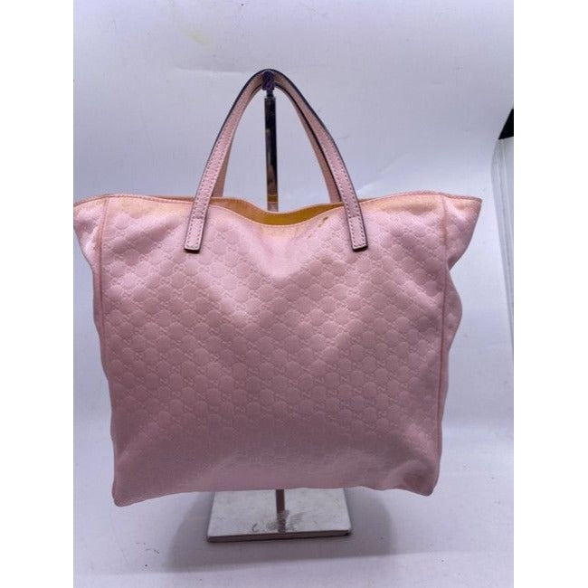 Gucci Tote Pink Fabric Shoulder Bag