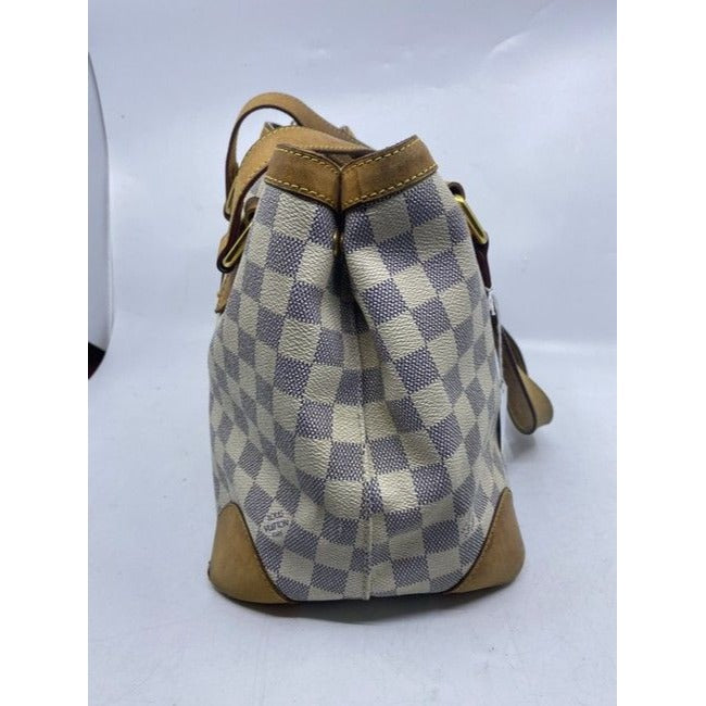 Louis Vuitton Hampstead Vintage Cream Damier Azur Canvas Shoulder Bag