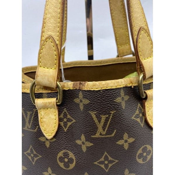Louis Vuitton Batignolles Vertical Brown Monogram Canvas Shoulder Bag