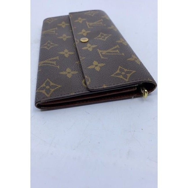 Louis Vuitton Brown Sarah Monogram Vintage Wallet