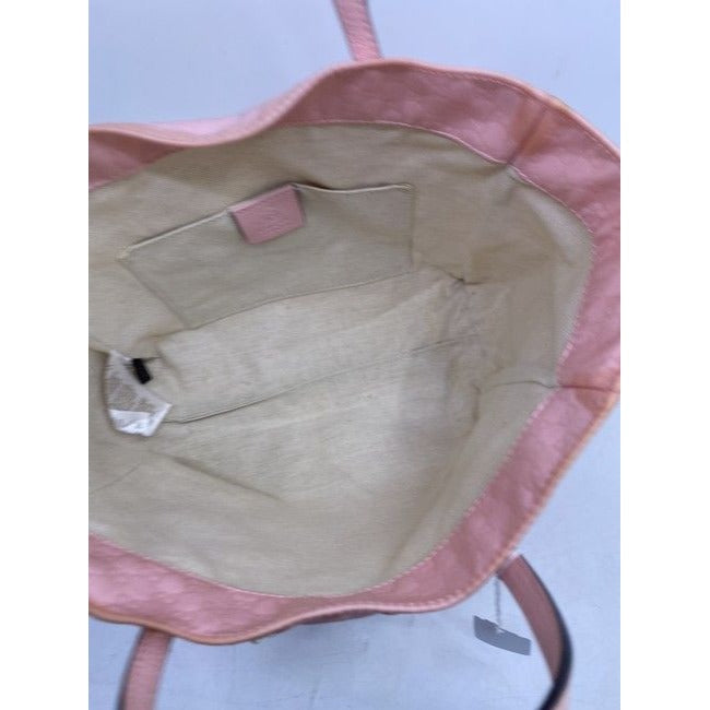 Gucci Tote Pink Fabric Shoulder Bag