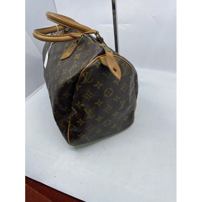 Louis Vuitton Speedy Brown Monogram Canvas Shoulder Bag