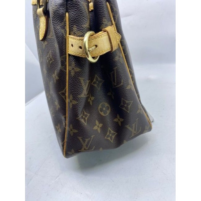 Louis Vuitton Batignolles Vertical Brown Monogram Canvas Shoulder Bag