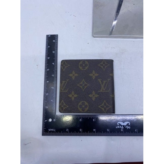 Louis Vuitton Brown Vintage Monogram Bifold Ba0992 Wallet