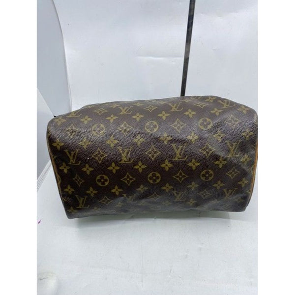 Louis Vuitton Speedy Brown Monogram Canvas Shoulder Bag