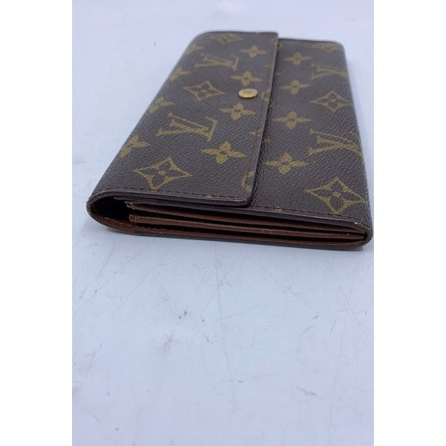 Louis Vuitton Brown Sarah Monogram Vintage Wallet