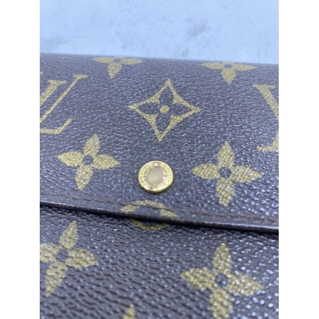 Louis Vuitton Brown Sarah Monogram Vintage Wallet