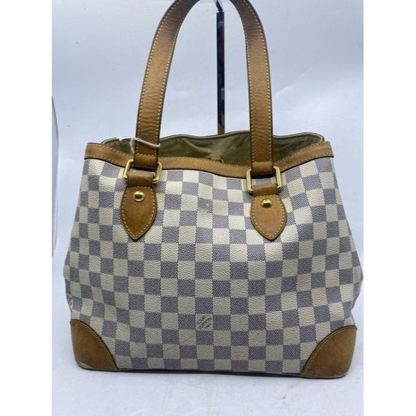 Louis Vuitton Hampstead Vintage Cream Damier Azur Canvas Shoulder Bag