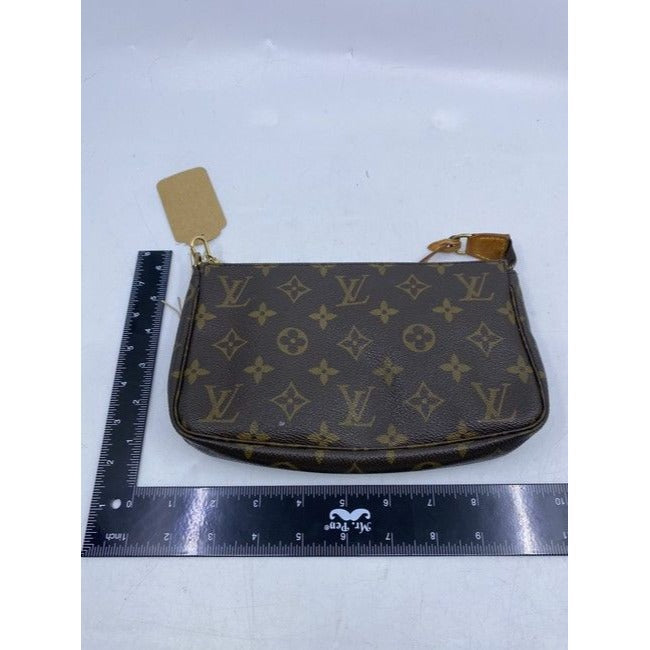 Louis Vuitton Pochette Accessoires Vintage Brown Monogram Canvas Tote
