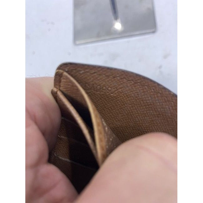 Louis Vuitton Brown Vintage Monogram Bifold Ba0992 Wallet