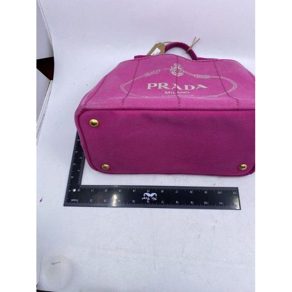 Prada Shopping Tote Canapa Logo Fuxia Shoulder Bag