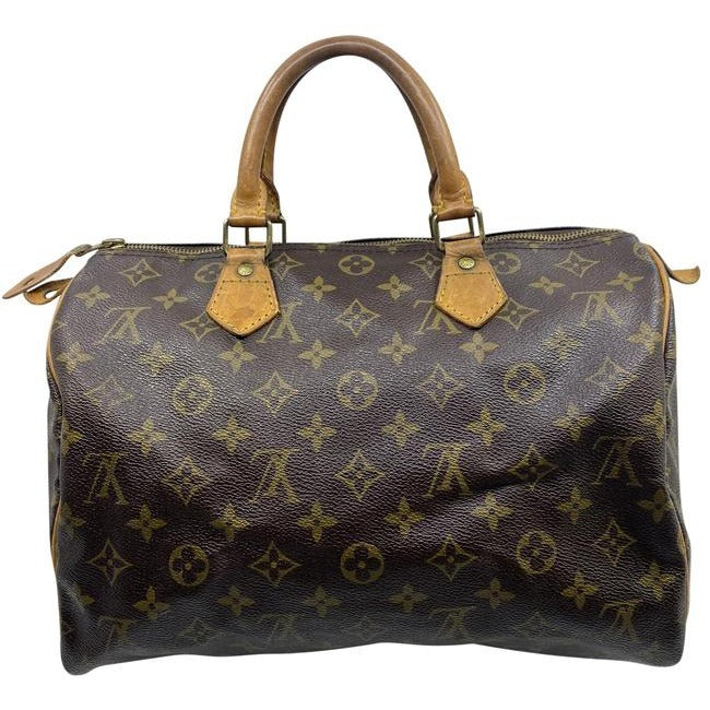 Louis Vuitton Speedy Brown Monogram Canvas Shoulder Bag