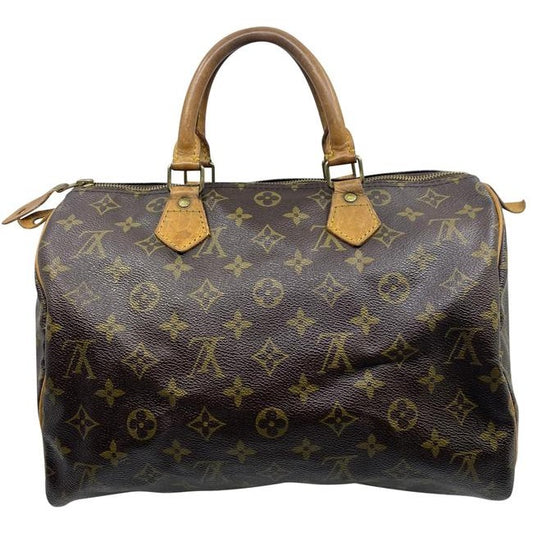 Louis Vuitton Speedy Brown Monogram Canvas Shoulder Bag