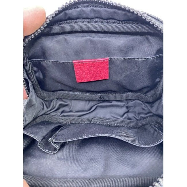 Gucci Black Trademark Cosmetic Bag