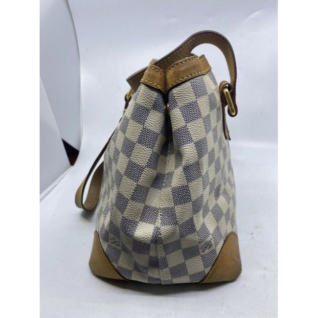 Louis Vuitton Hampstead Vintage Cream Damier Azur Canvas Shoulder Bag