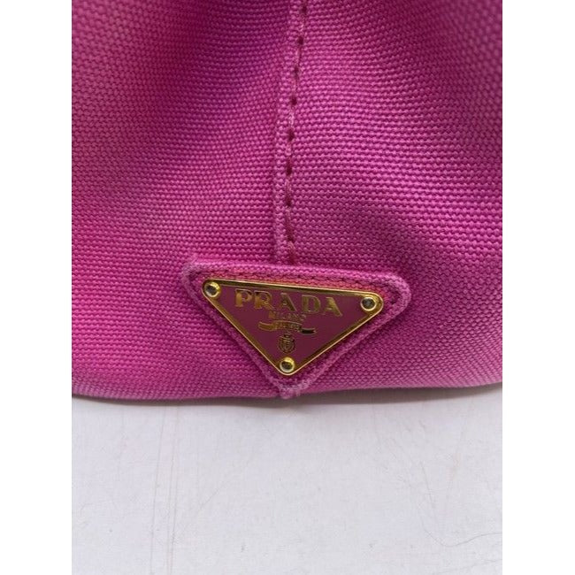 Prada Shopping Tote Canapa Logo Fuxia Shoulder Bag