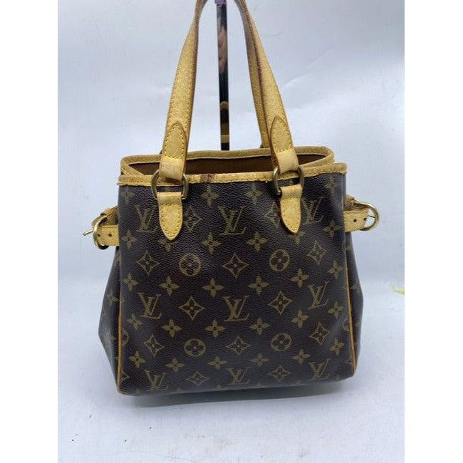 Louis Vuitton Batignolles Vertical Brown Monogram Canvas Shoulder Bag