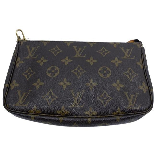 Louis Vuitton Pochette Accessoires Vintage Brown Monogram Canvas Tote