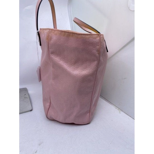Gucci Tote Pink Fabric Shoulder Bag
