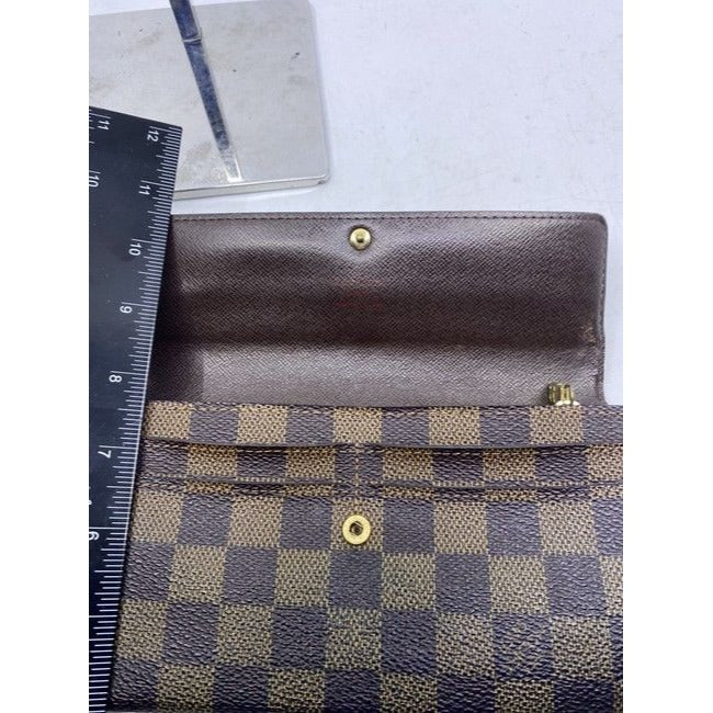 Louis Vuitton Brown Sarah De Large Canvas Travel Ca2057 Wallet