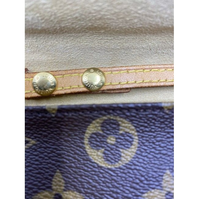 Louis Vuitton Pochette Twin Brown Monogram Canvas Cross Body Bag